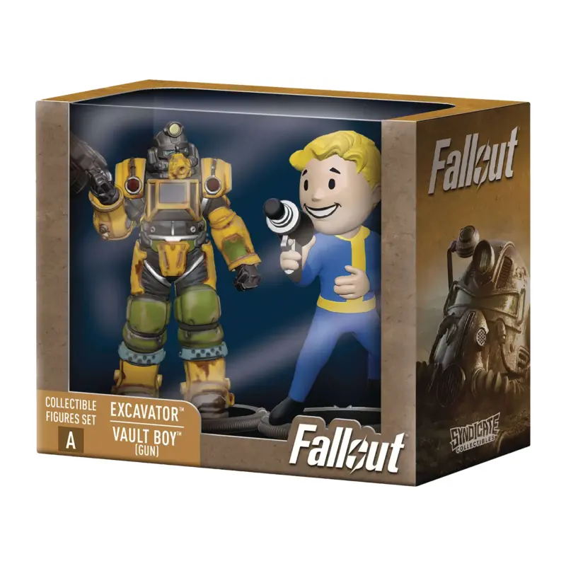Fallout - Collectible Figures Set - Excavator + Vault Boy (gun)