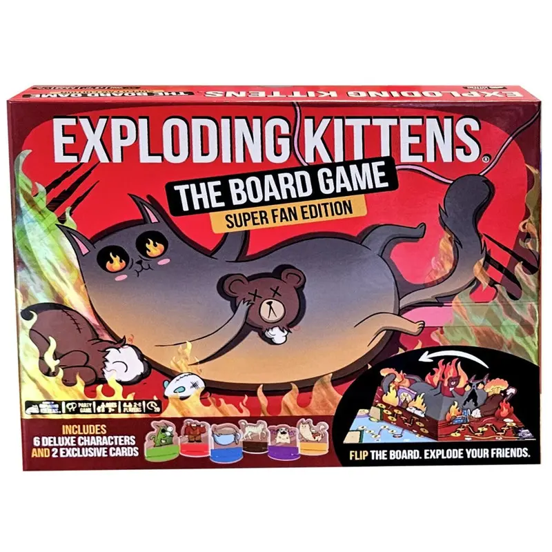 Exploding Kittens The Board Game Super Fan Edition
