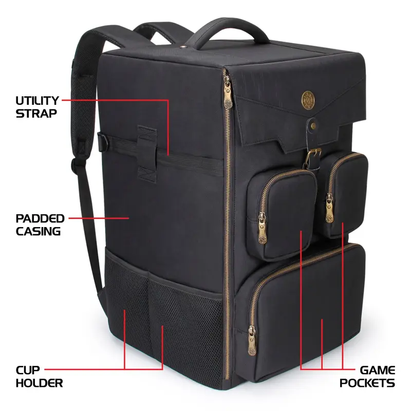 Enhance Card Storage Backpack Black