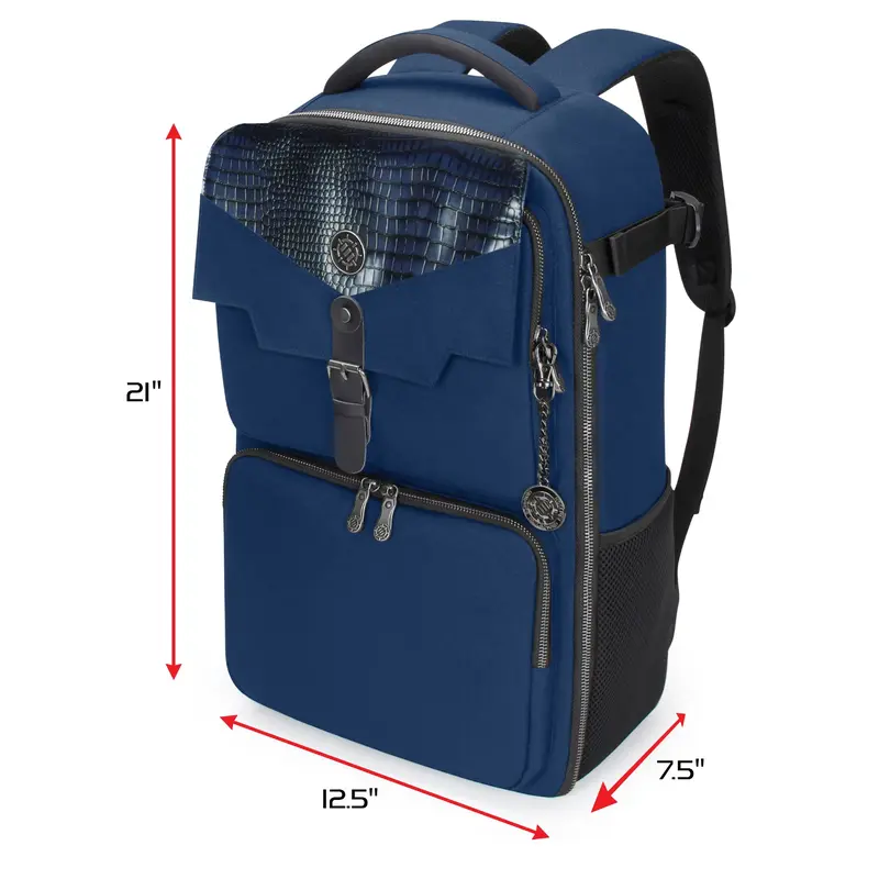 Enhance Tabletop Collectors Card Storage Backpack Blue