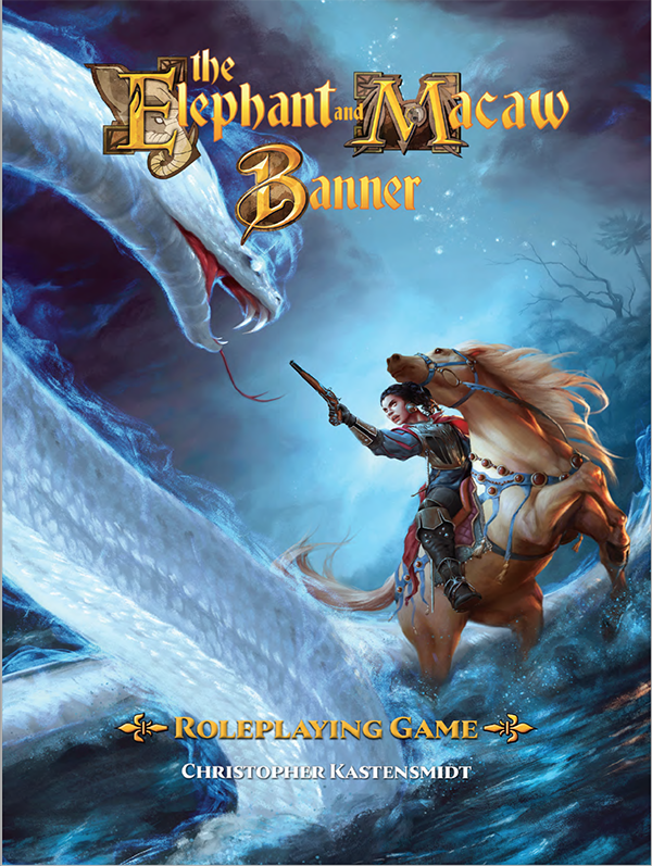 Elephant And Macaw Banner