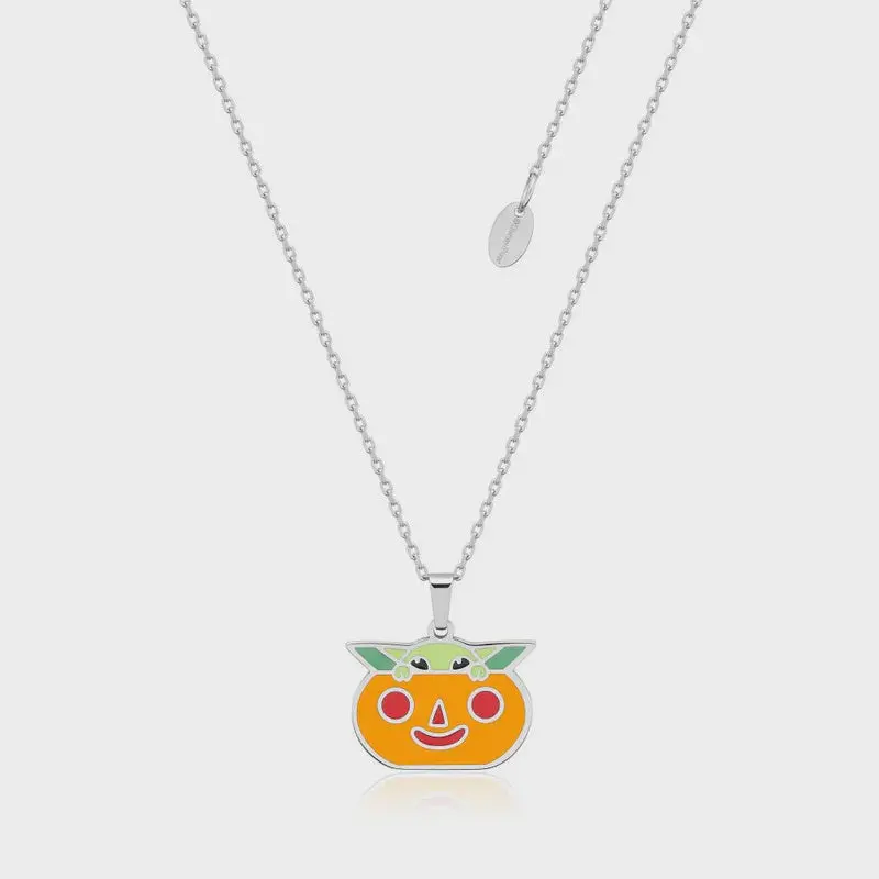 ECC Grogu Pumpkin Enamel Necklace