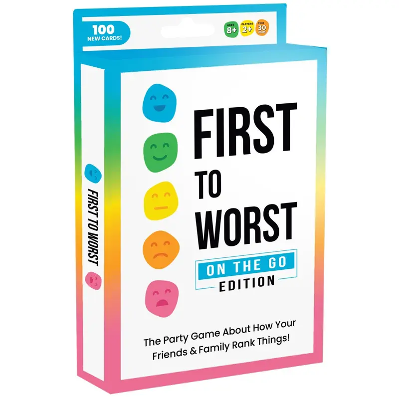 Dyce Games First to Worst: Tuckbox Card Game