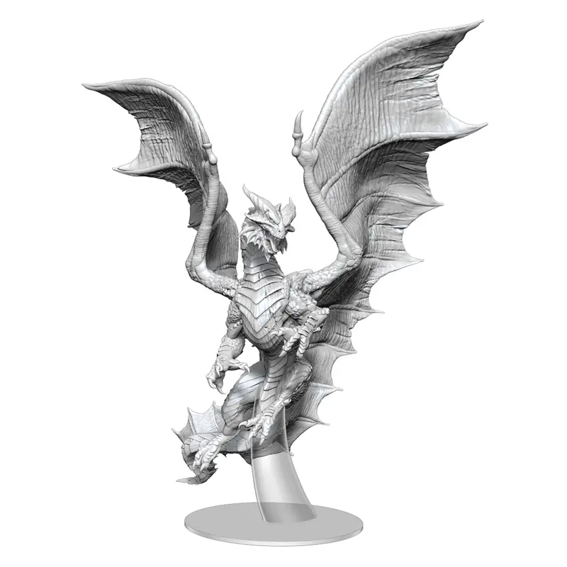 Dungeons and Dragons Nolzurs Marvelous Miniatures Adult Copper Dragon Unpainted