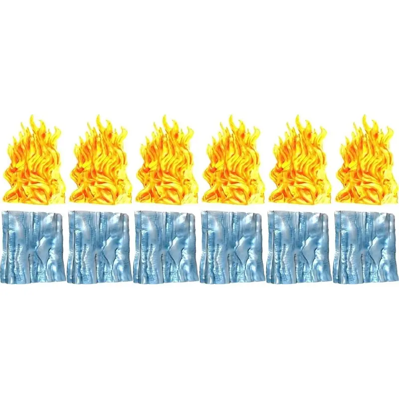 Dungeons and Dragons - Spell Effects Wall Of Fire & Wall Of Ice Pre Painted Miniature Pack