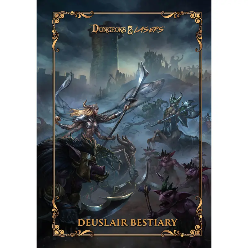 Dungeons & Lasers: The World Of Deuslair: Bestiary Book (Hardcover)