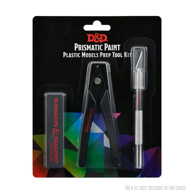 Dungeons & Dragons Prismatic Paint Plastic Models Prep Tool Kit