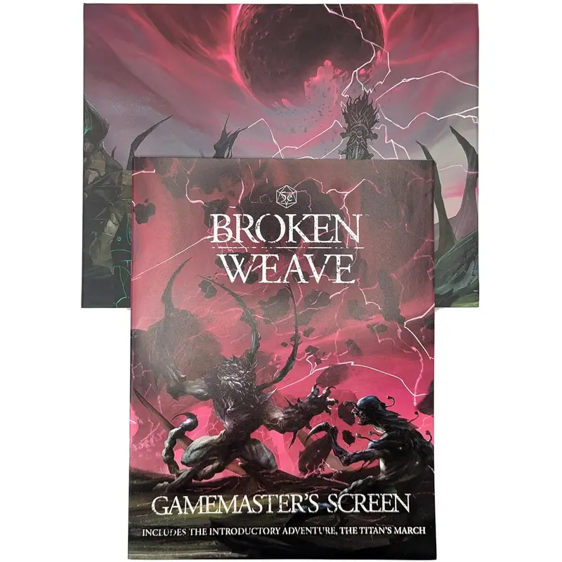 Cubicle 7 - Broken Weave Gamesmaster Screen with The Titan's March Book