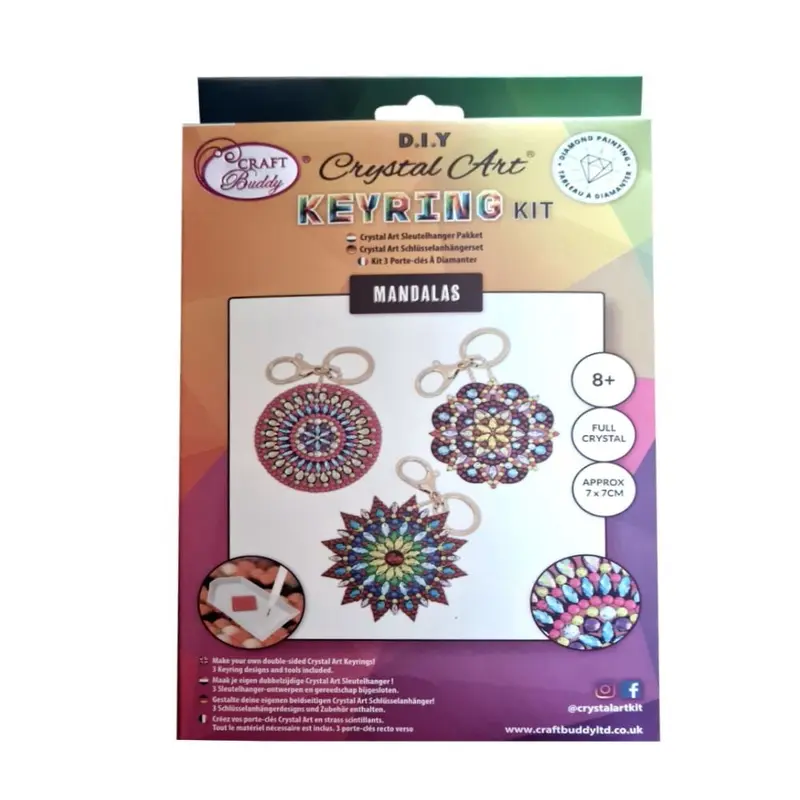 CrystalArt - Mandalas Keyring Kit
