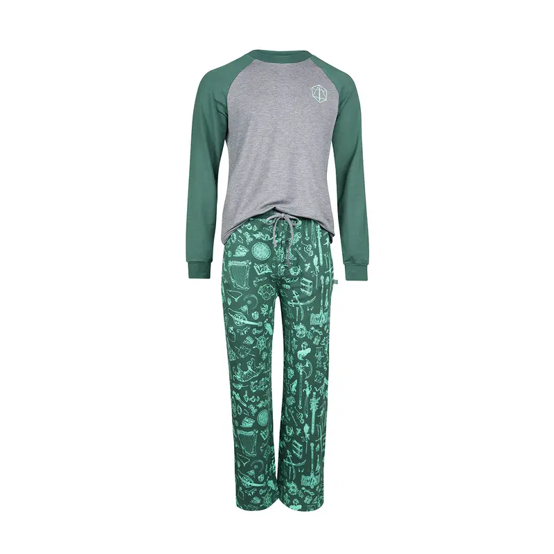 Critical Role Ultra Soft Pajama Lounge Set Small - Forest Green