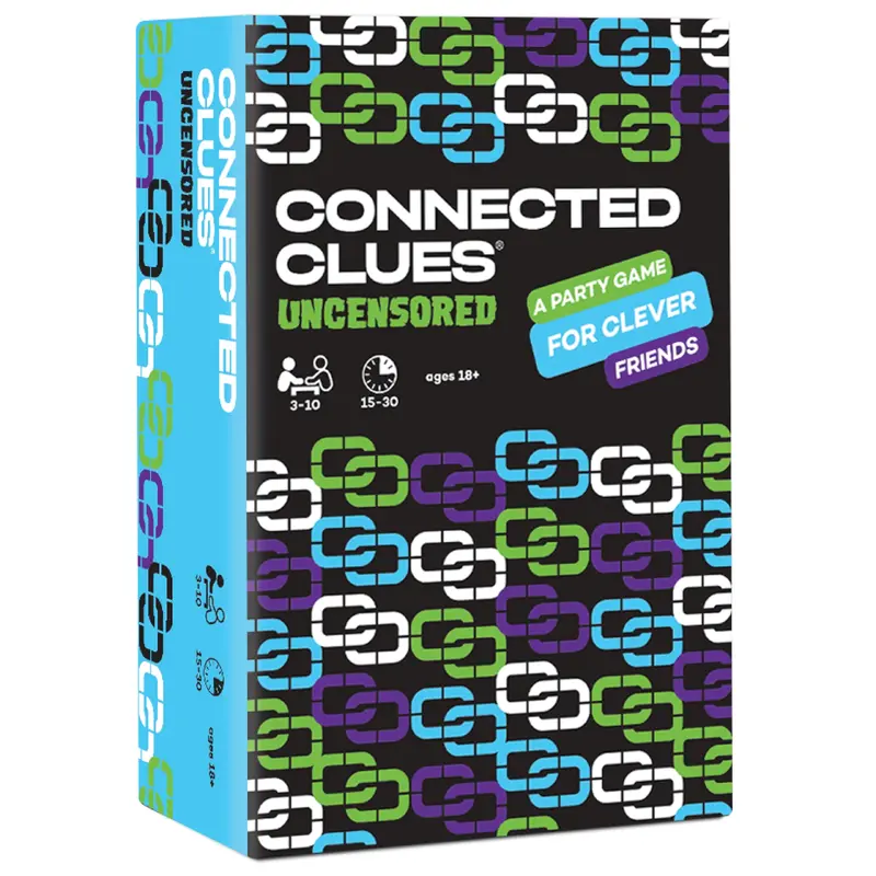 Connected Clues Uncensored Party Game for Clever Friends