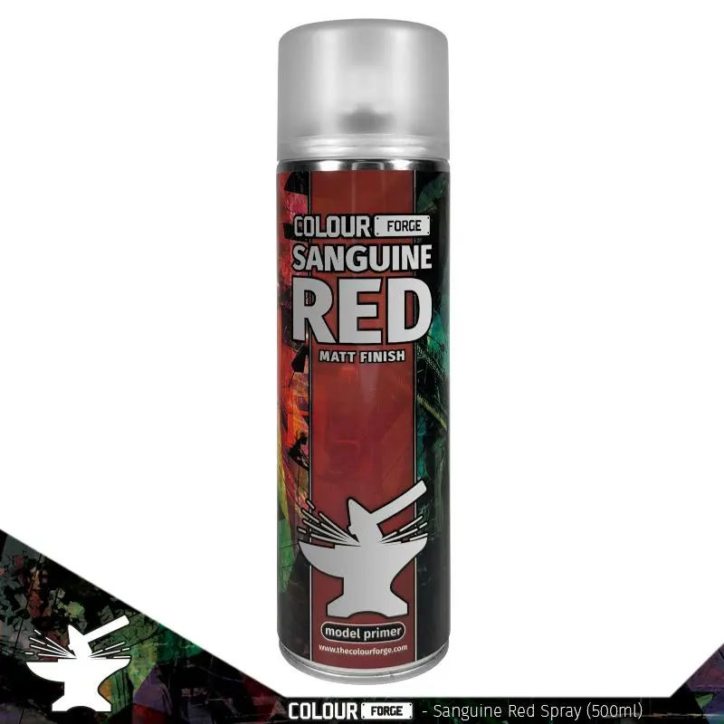 Colour Forge Spray Primer - Sanguine Red