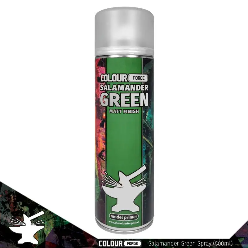 Colour Forge - Aerosol Spray Primer - Salamander Green 500ml - 233236