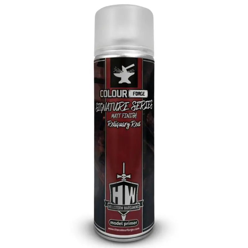 Colour Forge - Signature Series Aerosol Spray Primer 500ml - Reliquary Red