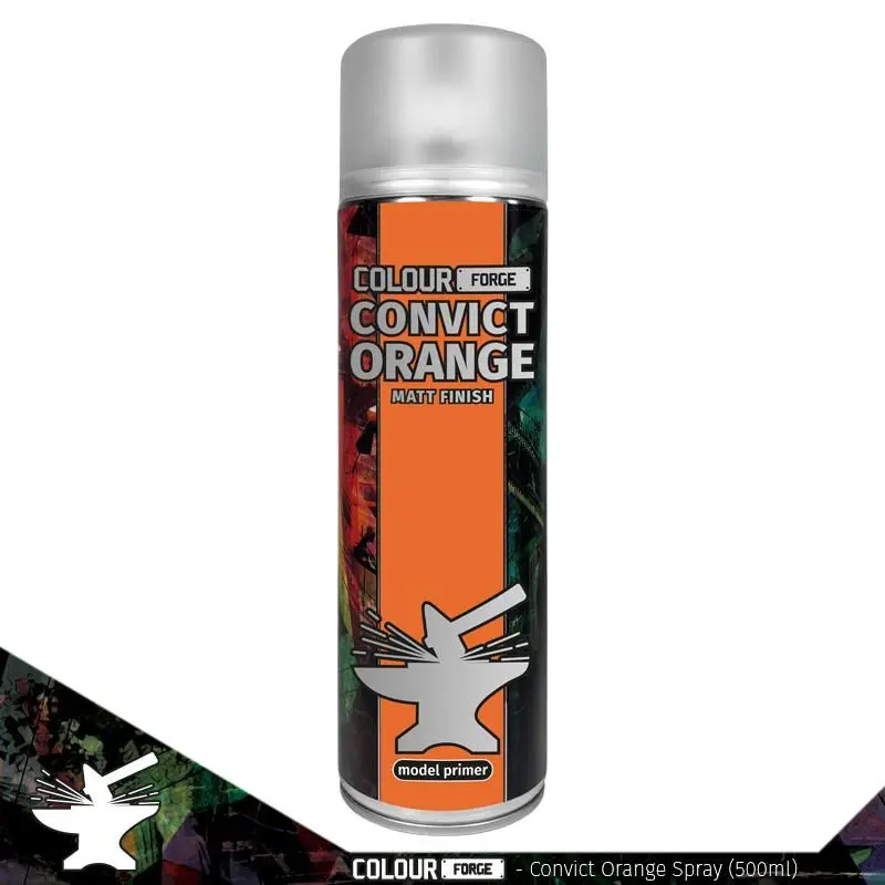 Colour Forge Spray Primer - Convict Orange