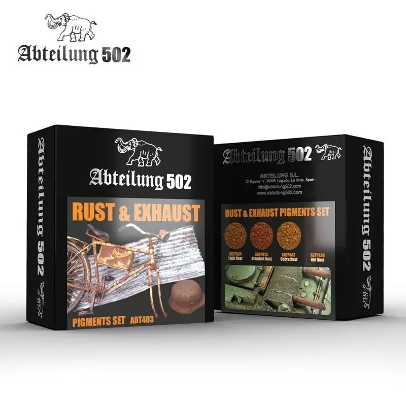 Abteilung 502 Rust and Exhaust Pigments Set