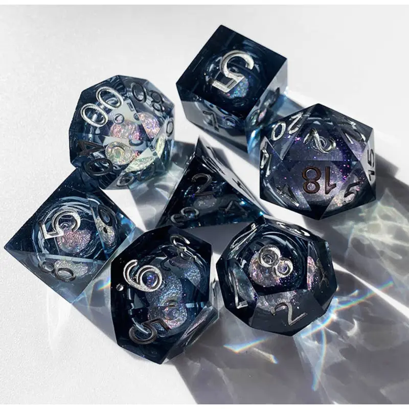 ACE RPG Dice Active Gel Midnight Black