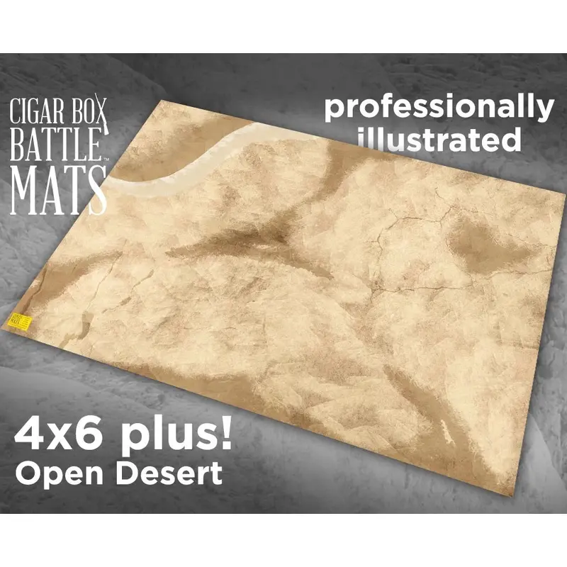 Cigar Box Battlemat Open Desert 4x6 Battle Mat