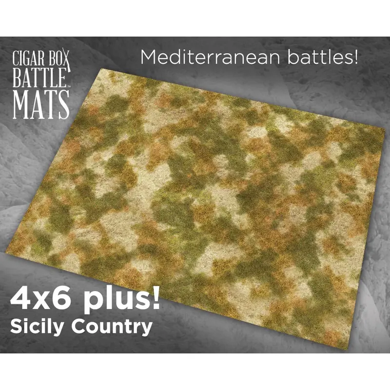 Cigar Box Battlemat Sicily Country 4x6 Battle Mat