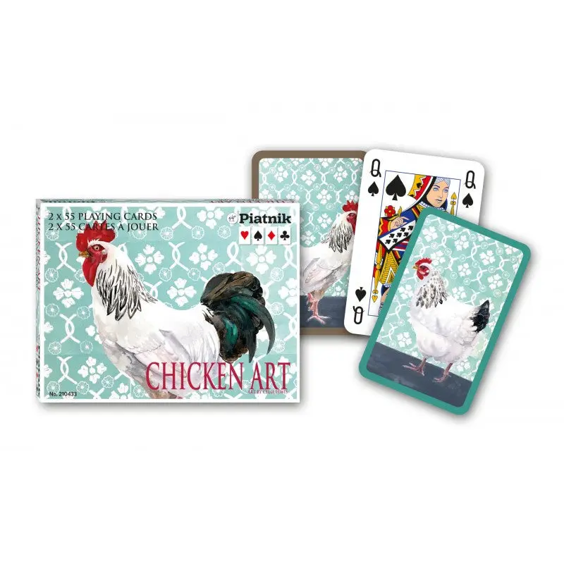 Chicken Art Bridge Double Deck