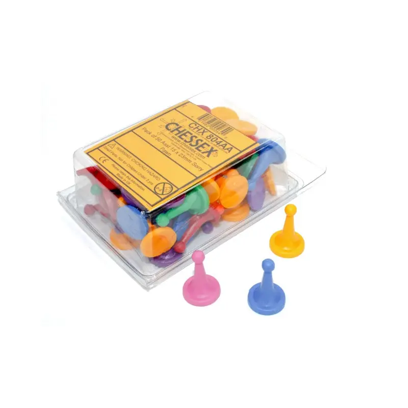 Chessex - Pack of 50 Asst 15 x 23mm Sorry Pawn