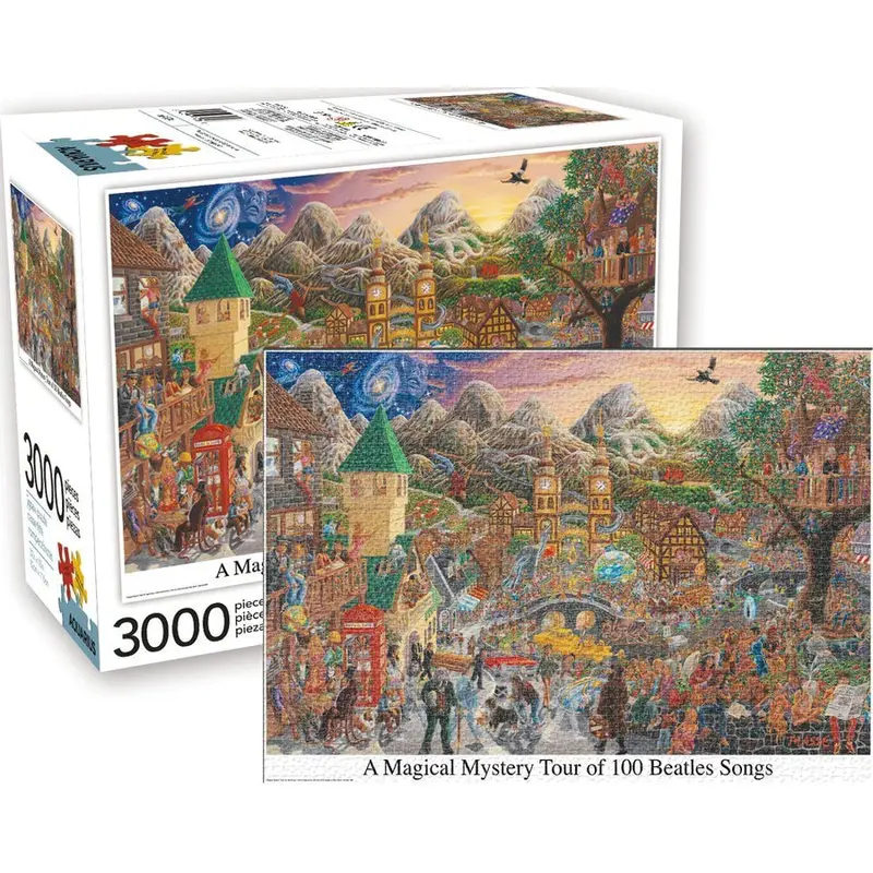 A Magical Mystery Tour of 100 Beatles Songs 3000 Piece Jigsaw