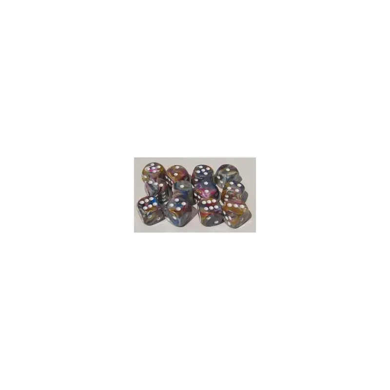 Chessex - Festive Carousel 16mm D6 set - white
