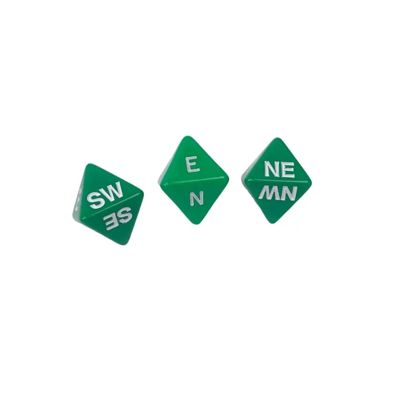 Chessex - Compass d8 Dice - Green/White