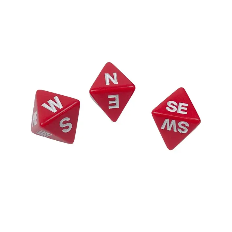 Chessex - Compass d8 Dice - Red/White