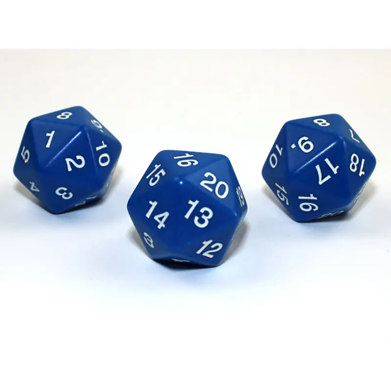 Chessex - Countdown 30mm d20 Dice - Blue/White