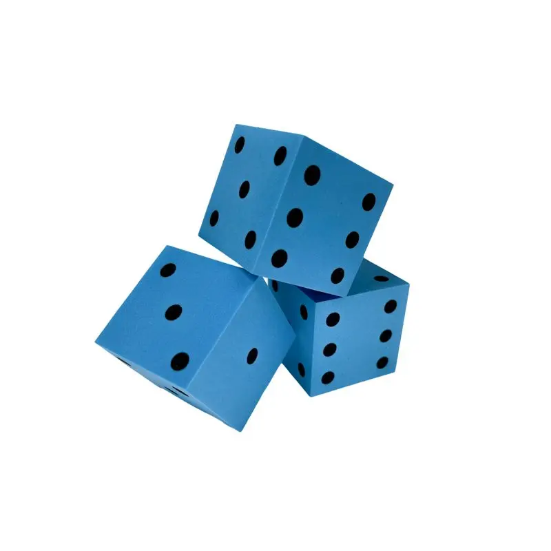 Chessex - CHX KOP10939 50mm Foam Square Cornered w/Pips Die Blue/black