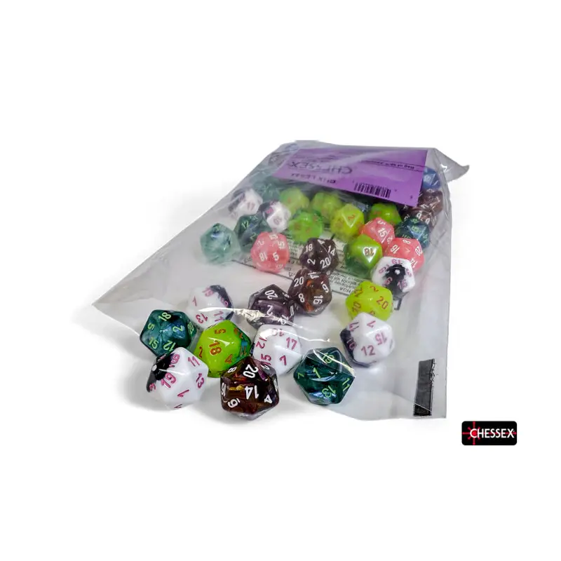 Chessex - CHX LE924 Dice Menagerie #11 Bag of 50 d20s (Preorder)