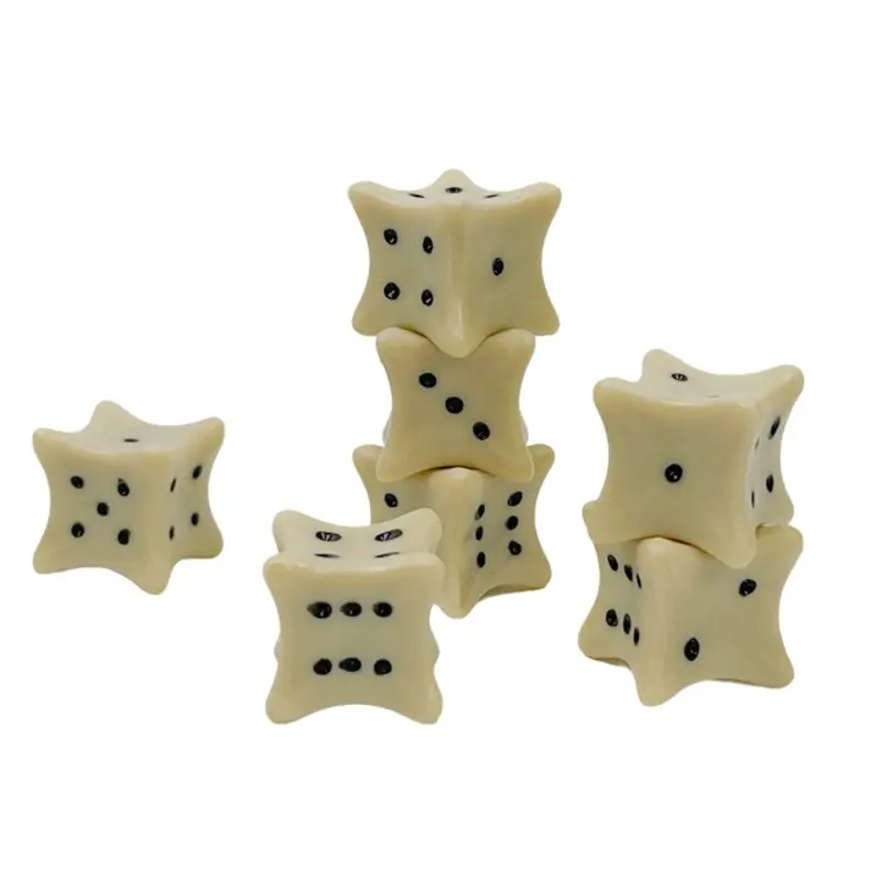 Chessex - CHX KOP04491 18mm Dice Bones d6 Ivory/black