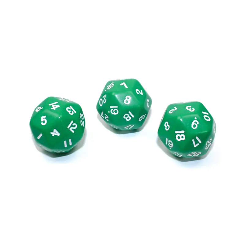 Chessex - CHX KOP06008 33mm d30 Opaque Green/white