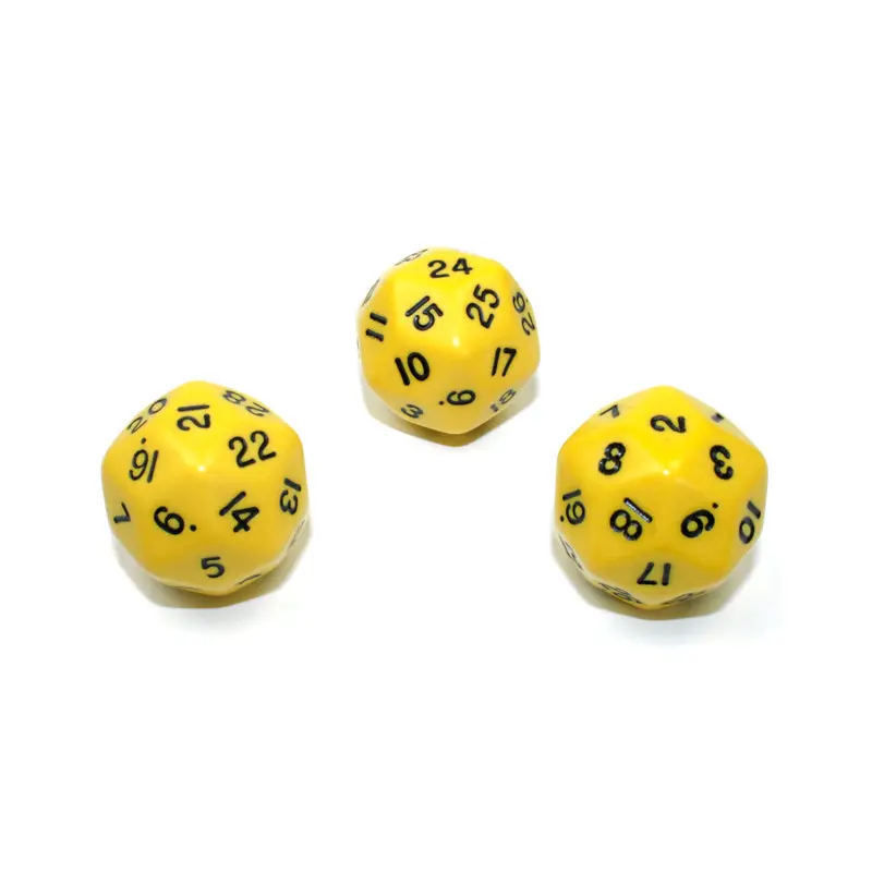 Chessex - CHX KOP06011 33mm d30 Opaque Yellow/black
