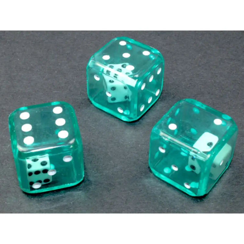 Chessex - CHX KOP10300 19mm Double Dice Green/white
