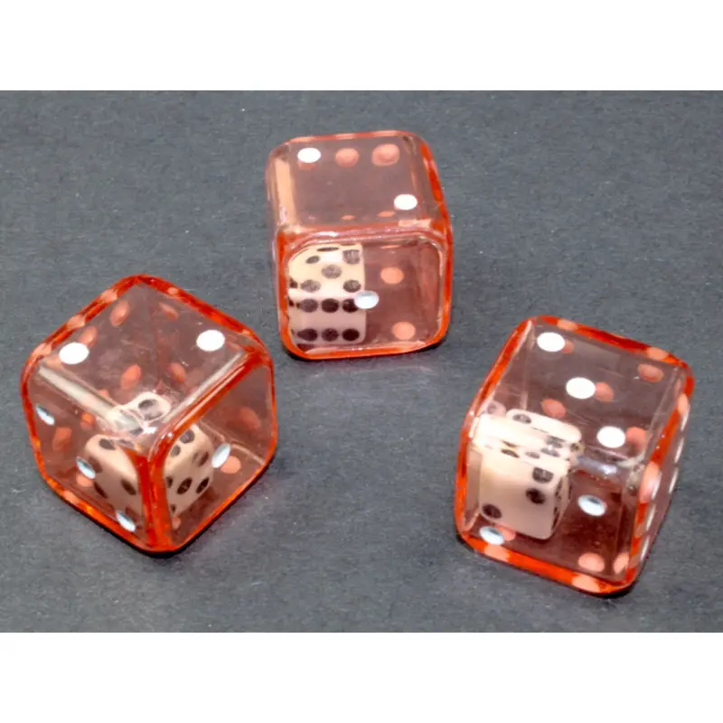 Chessex - CHX KOP10302 19mm Double Dice Red/white