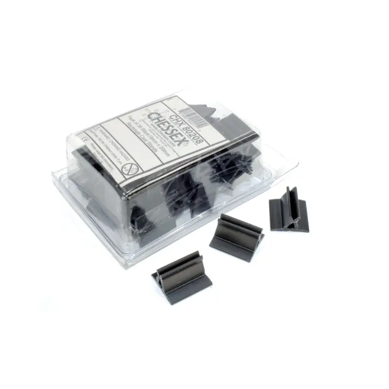 Chessex - CHX 80208 Pack of 35 Black18mm x 20mm Rectangle Card Stands
