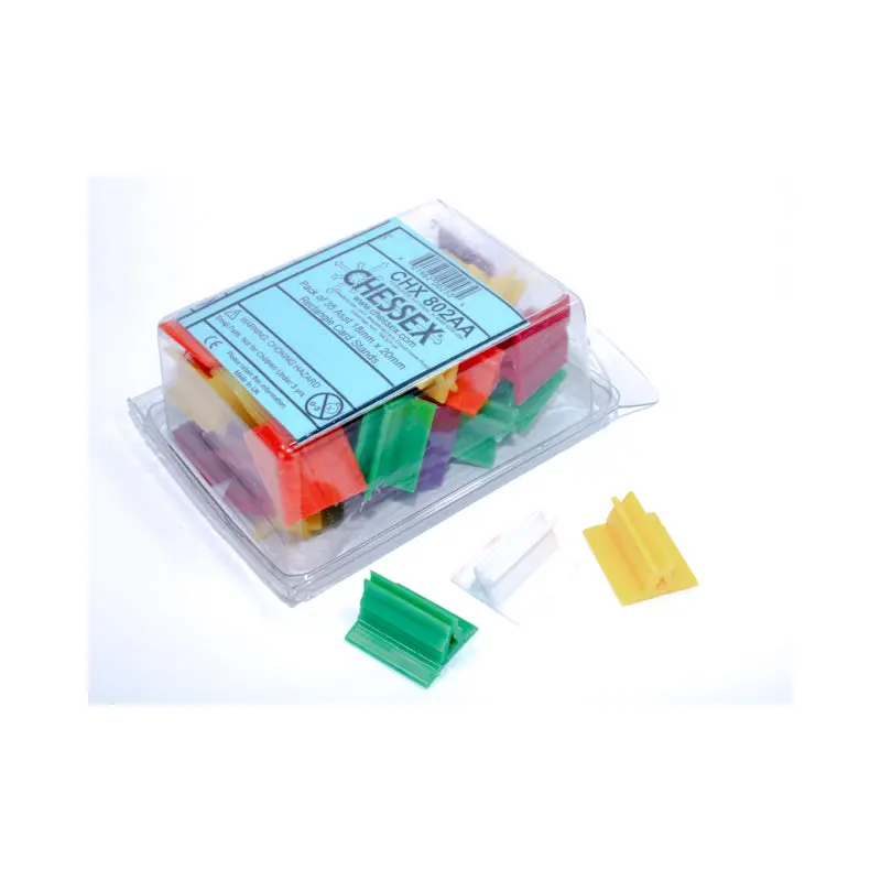 Chessex - CHX 802AA Pack of 35 Asst 18mm x 20mm Rectangle Card Stands