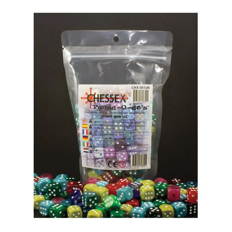 Chessex - CHX 001LB Pound O d6 Dice 100-Pieces