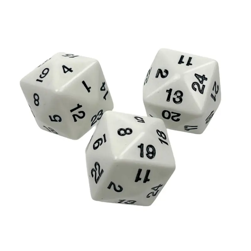 Chessex - 24 Sided Dice - White/Black