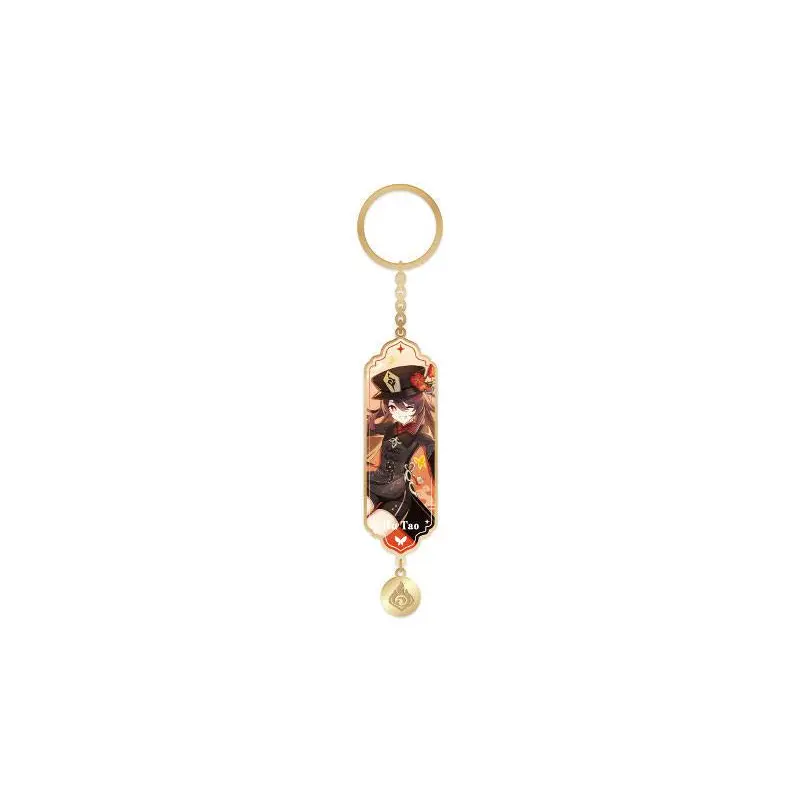 Character Metal Epoxy Resin Keychain - Fragrance of Plum in the Snow Hu Tao