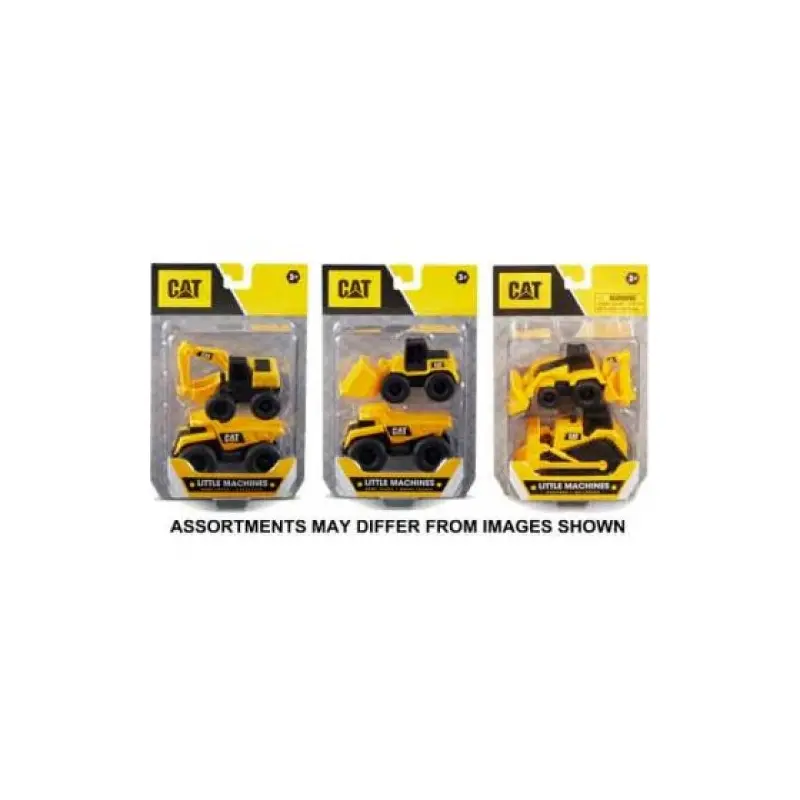 CAT Mini Machines 2 Pack Vehicles Assorted