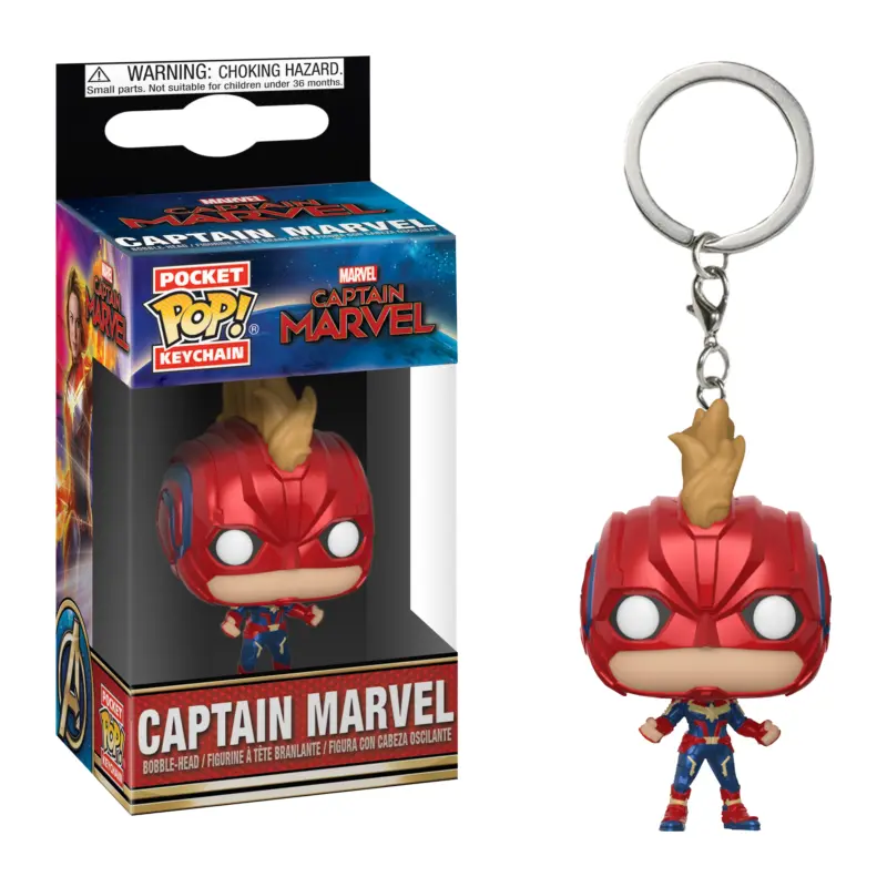 Captain Marvel (2019) - CMarvel Mask Pop! Keychain