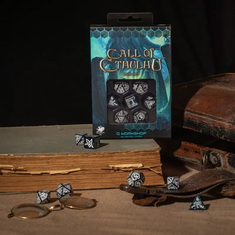 Call of Cthulhu: Dice Set - Abyssal & White