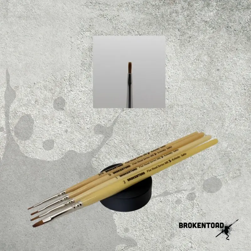 Broken Toad - Flat Head Series MK2 Brush - Size 0