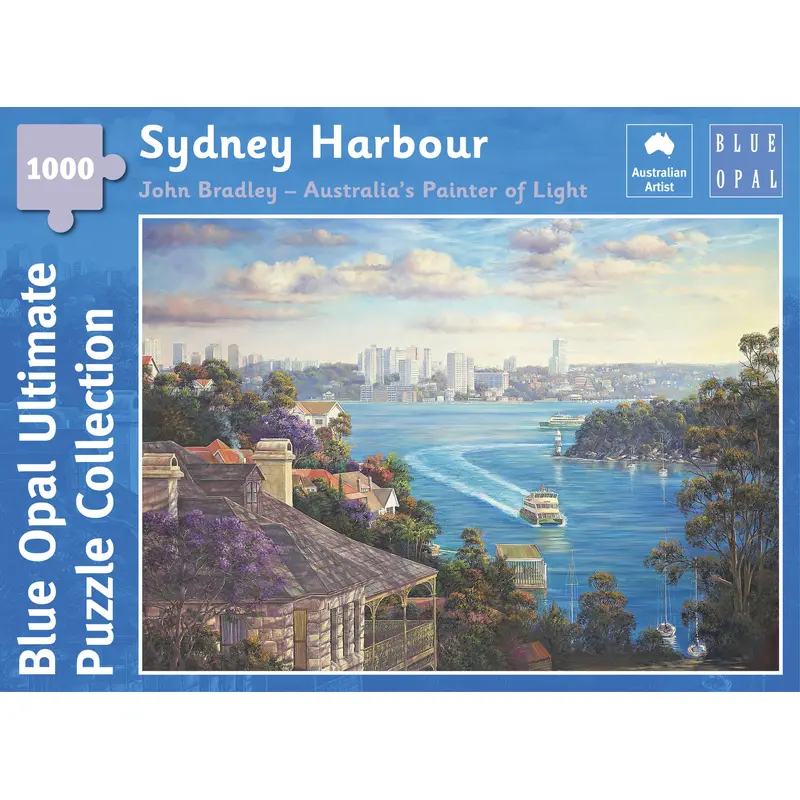 Blue Opal - John Bradley Sydney Harbour 1000 Piece Jigsaw