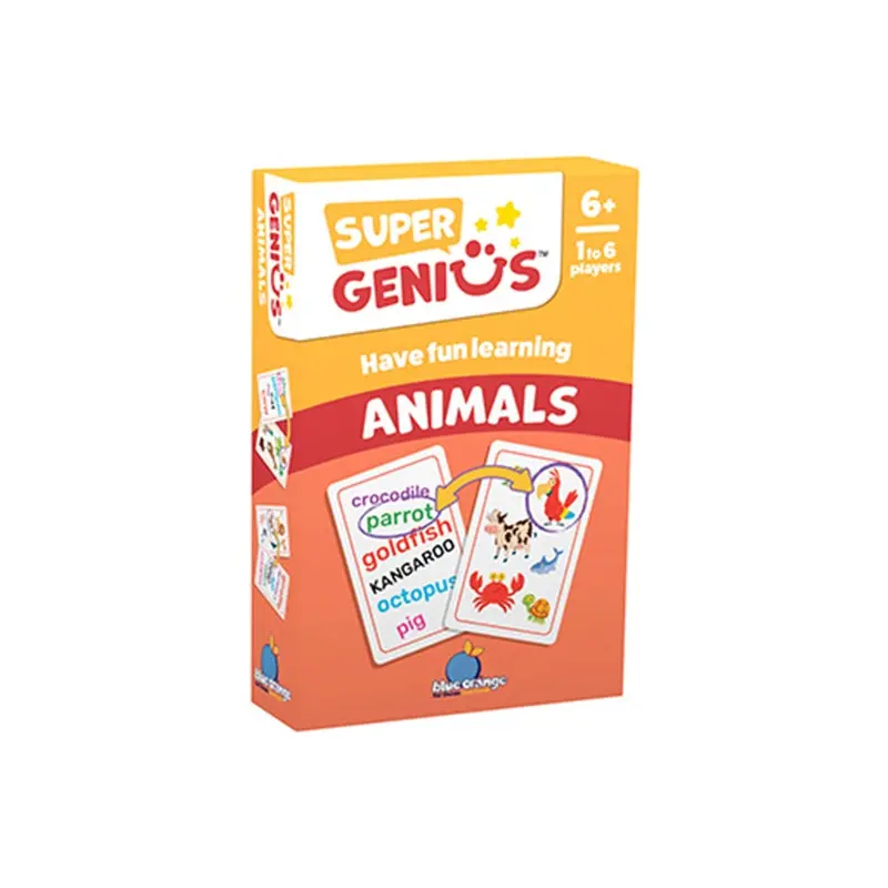 Blue Orange Games Super Genius Animals Card Game