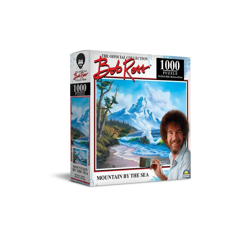 Bob Ross Mountain By The Sea 1000 Piece Jigsaw