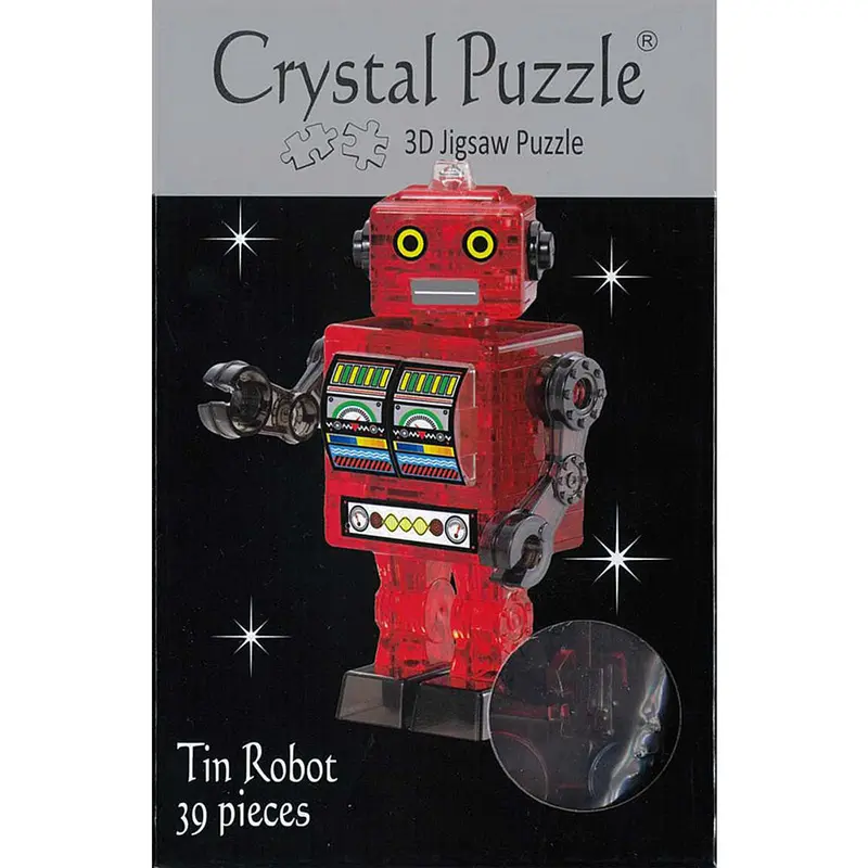 3D Tin Robot Crystal Puzzle